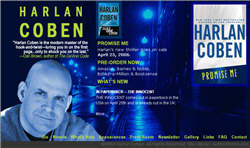 Harlan Coben Site Redesign - March 2006