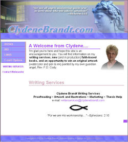 ClydeneBrandt.com - An AuthorPromo.com Client Site