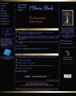 Millenia Black - Author Site Millenia Black - Author Site