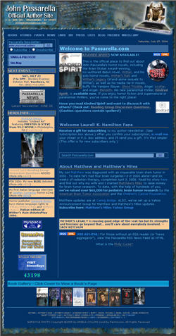 Passarella.com site design for the latter half of 2006
